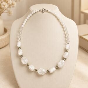 Vintage Alabaster Ice Strand Necklace